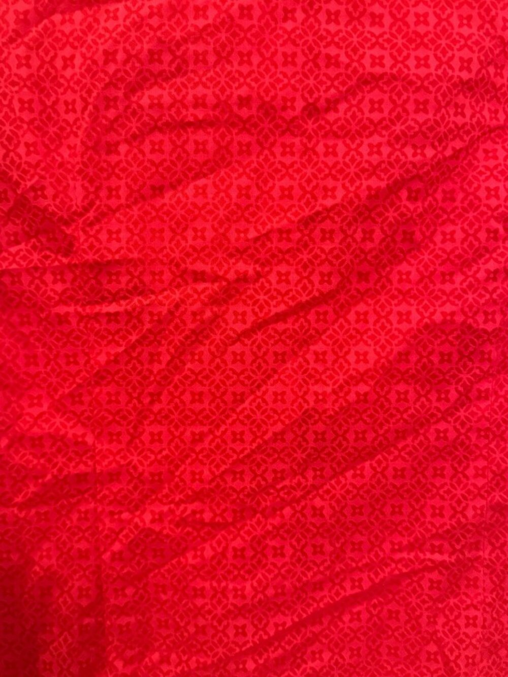 Ann Taylor Red Button-Up Sheer Blouse Size 8 With 3/4 Sleeves - Picture 7 of 7